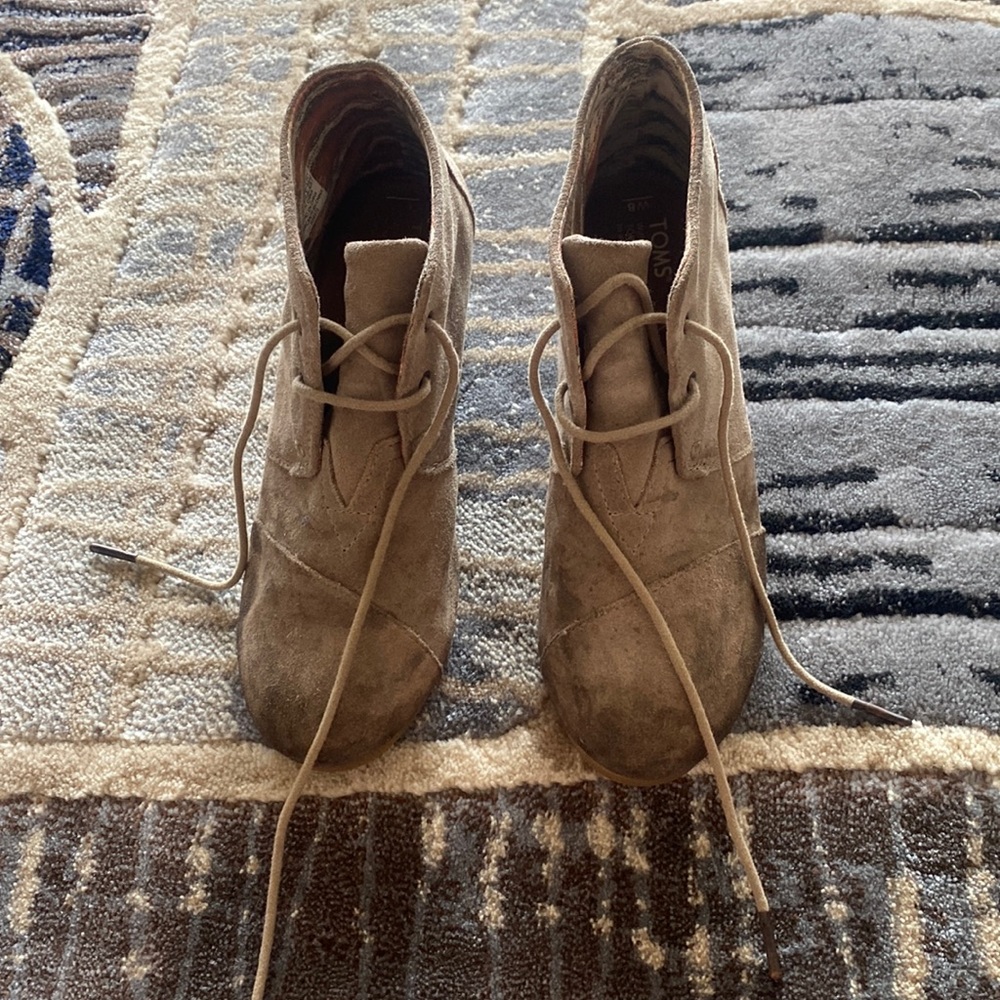 Wedge Ankle Booties- Toms